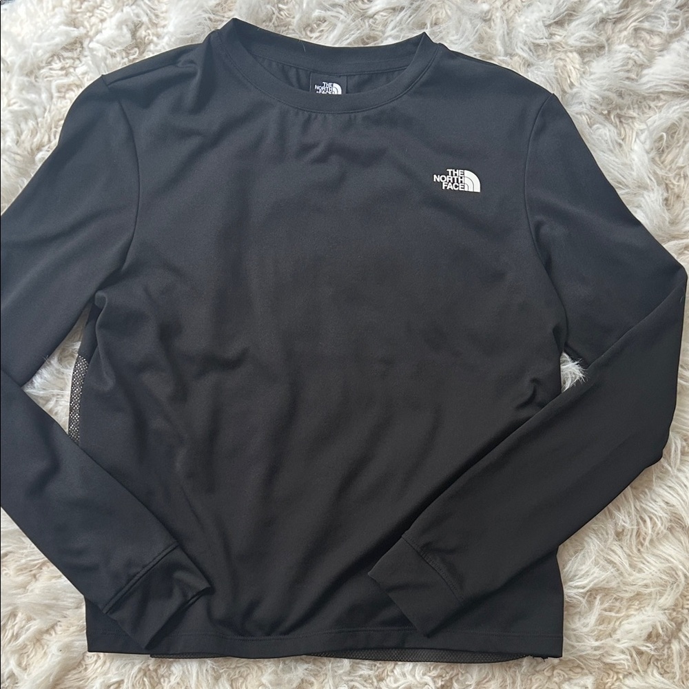 NWOT The North Face Women’s Black Long-Sleeve Top w/ Mesh Detail Size S